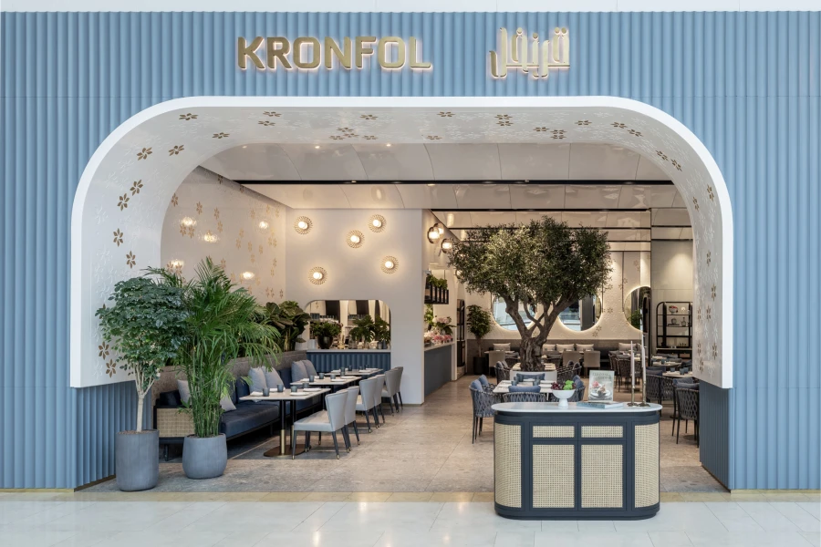 olive tree installed at Kronfol, Abu Dhabi
