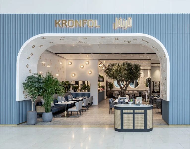 olive tree installed at Kronfol, Abu Dhabi