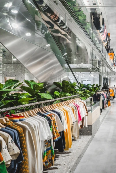 Fiddle Leaf plants in retail store