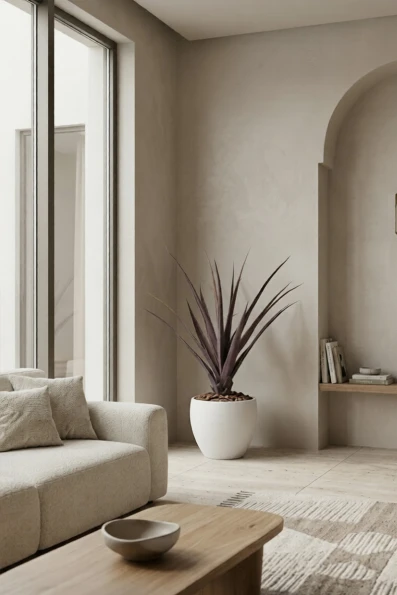 Artificial Screw Pine in White Easington Pot - 110cm