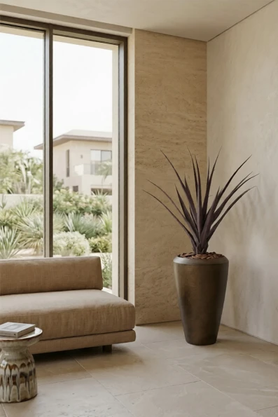 Artificial Screw Pine in Mocha Tall Earle Pot - 130cm