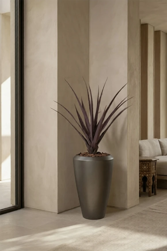 Artificial Screw Pine in Slate Tall Earle Pot - 130cm