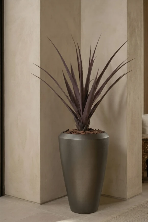 Artificial Screw Pine in Slate Tall Earle Pot - 130cm