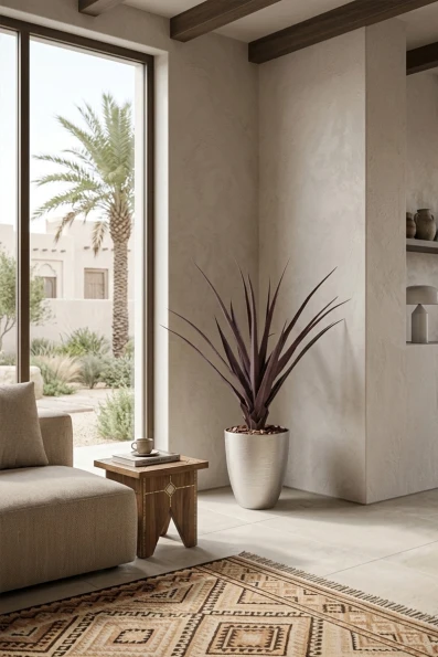 Artificial Screw Pine in Silver Buxley Pot - 110cm