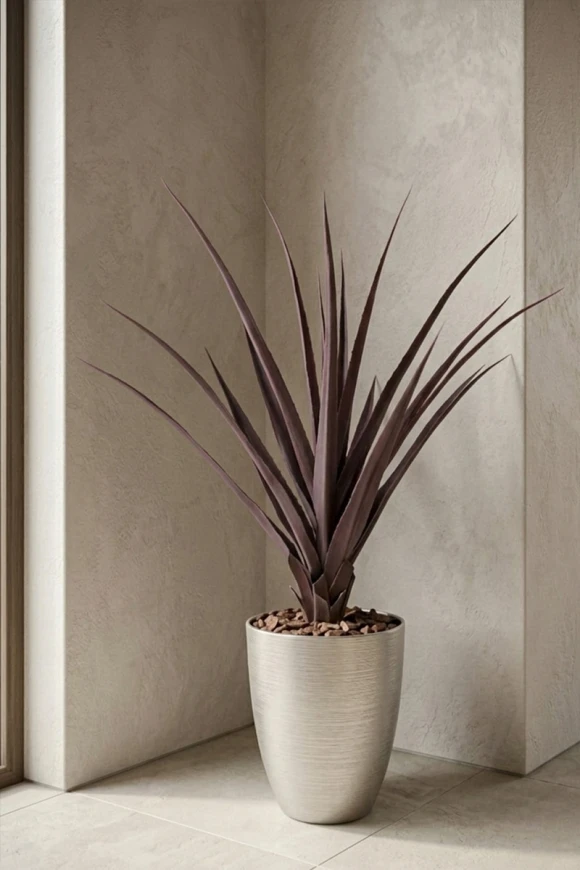 Artificial Screw Pine in Silver Buxley Pot - 110cm