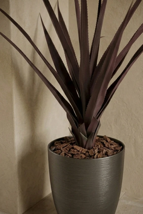 Artificial Screw Pine in Charcoal Buxley Pot - 110cm