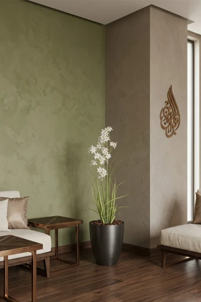 Artificial Allium Grass in Charcoal Buxley Pot - 130cm