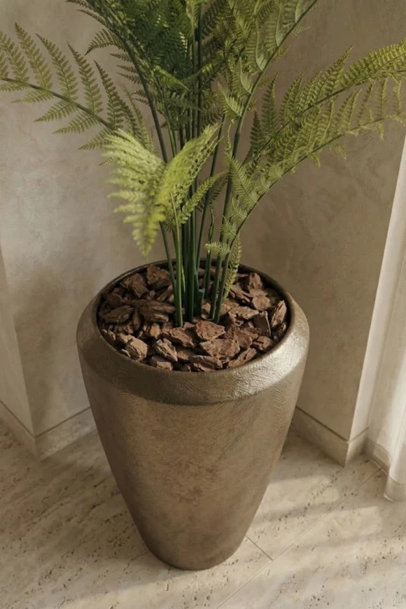 Artificial Woodwardia Fern in Mocha Tall Earle Pot - 160cm