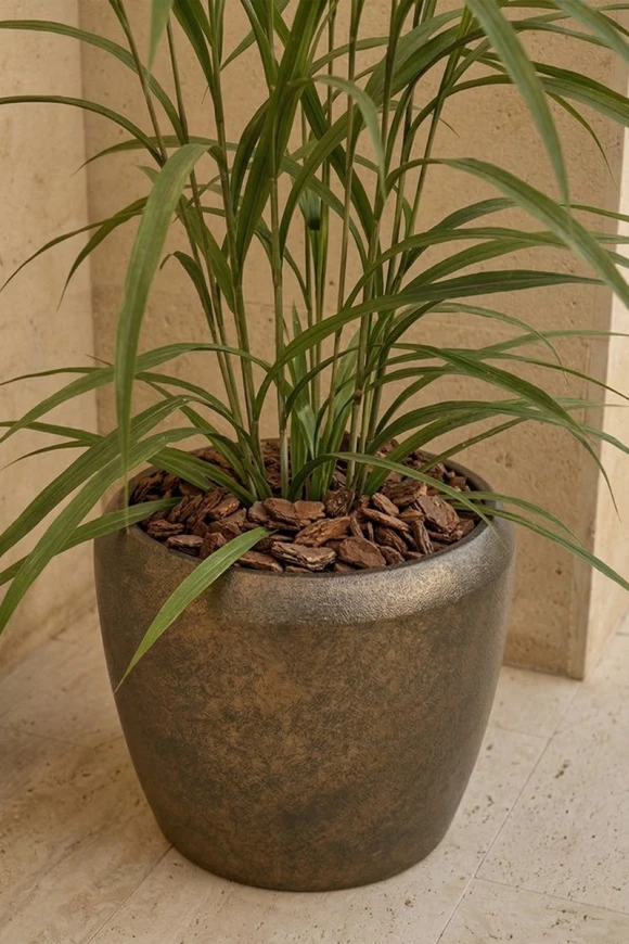 Outdoor Artificial Switchgrass in Mocha Earle Dumpy Pot - 170cm