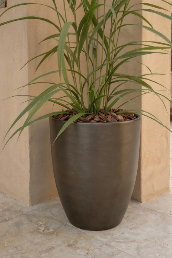 Outdoor Artificial Switchgrass in Charcoal Buxley Pot - 170cm
