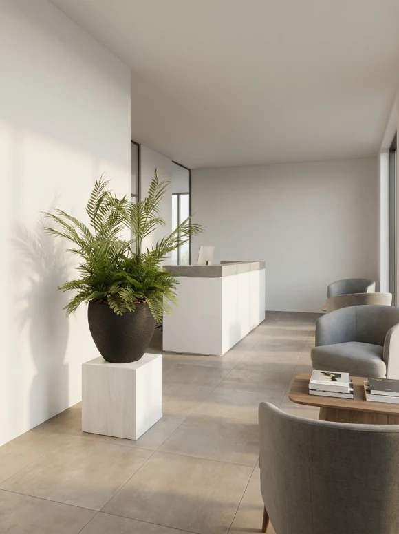 Artificial Tropical Mix in Easington Pot - 89cm