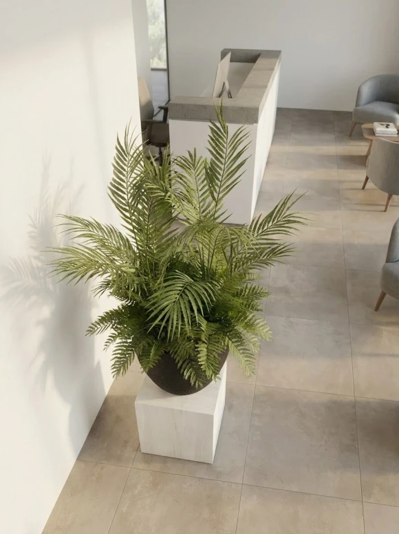 Artificial Tropical Mix in Easington Pot - 89cm
