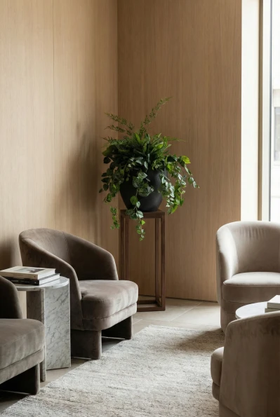 Artificial Trailing Mix in Black Easington Pot - 100cm