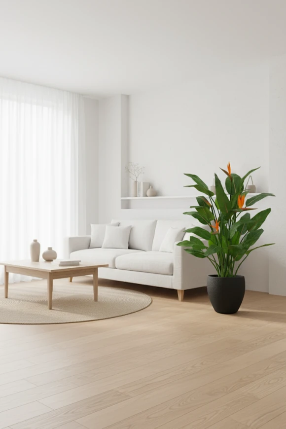 Image of Flowering Bird of Paradise in Pot - 120cm