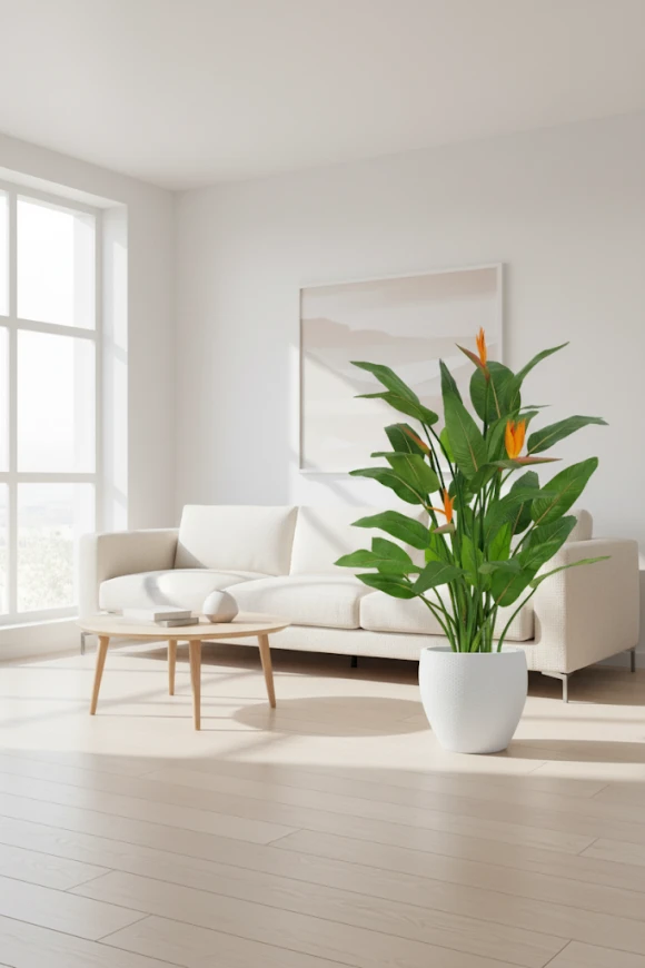 Image of Flowering Bird of Paradise in Pot - 120cm
