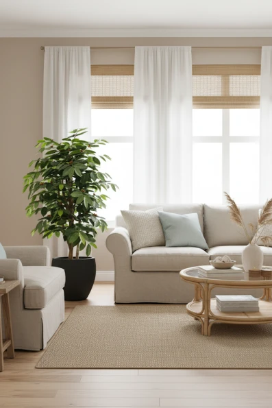 Artificial Coffee Tree in Black Easington Pot - 150cm