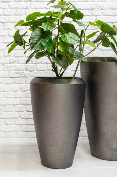 Tall Earle Dumpy Pot, Slate - Medium