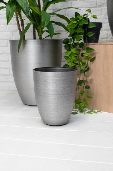 Image of Buxley Pot, Silver - Small