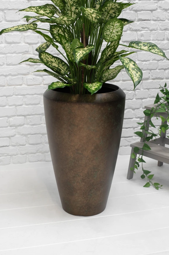 Image of Tall Earl Dumpy Pot, Mocha - Medium