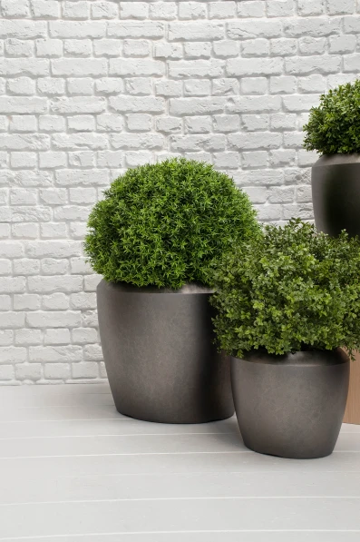 Earle Dumpy Pot, Slate - Large