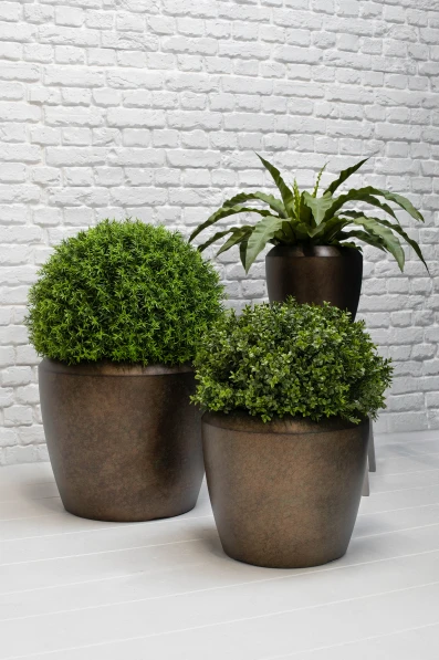 Earle Dumpy Pot, Mocha - Large