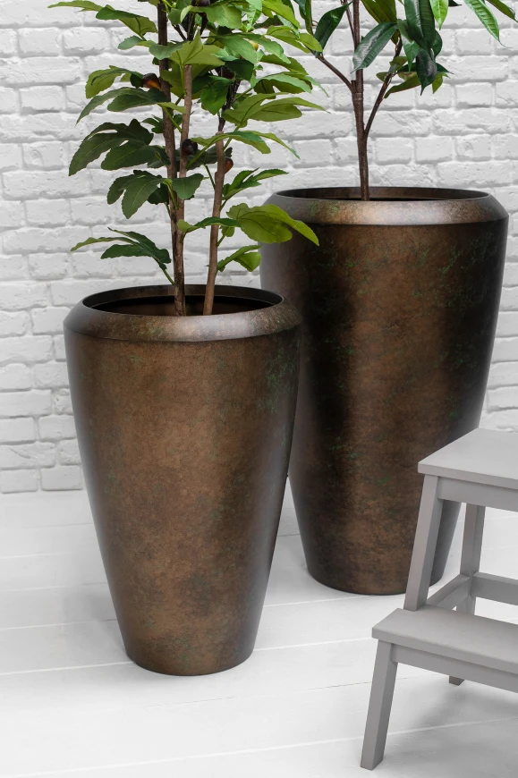 Image of Tall Earl Dumpy Pot, Mocha - Large