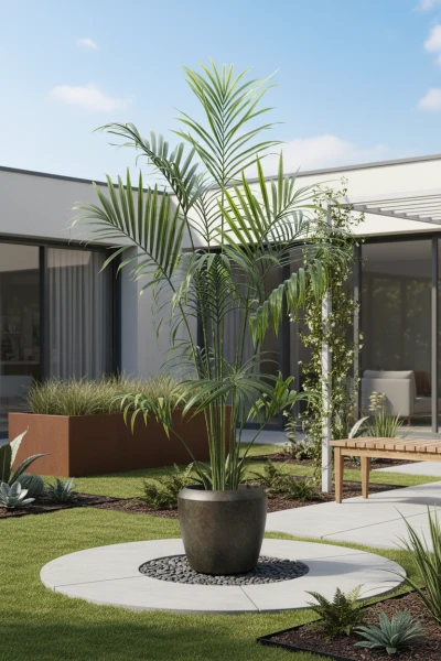 Image of Outdoor Kentia Palm in Earle Dumpy Pot - 230cm