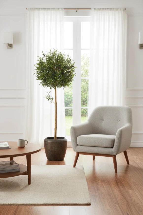 Image of Olive Ball Tree in Earle Dumpy Pot - 150cm