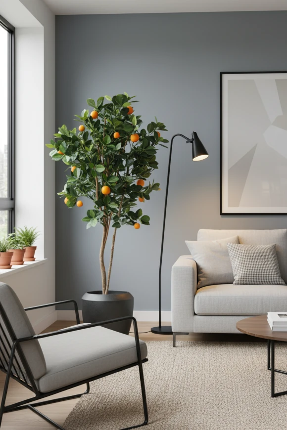 Image of Orange Tree in Earle Dumpy Pot - 150cm