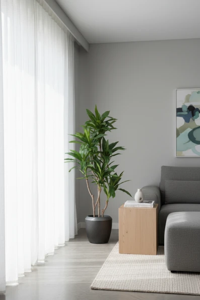 Artificial Cordyline in Slate Earle Dumpy Pot - 150cm