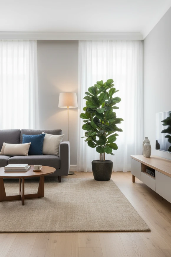 Image of Fiddle Tree in Earle Dumpy Pot - 150cm