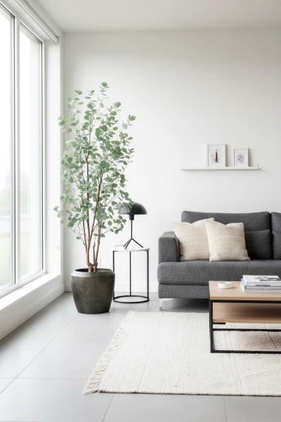 Artificial Eucalyptus Tree in Earle Dumpy Pot - 240cm