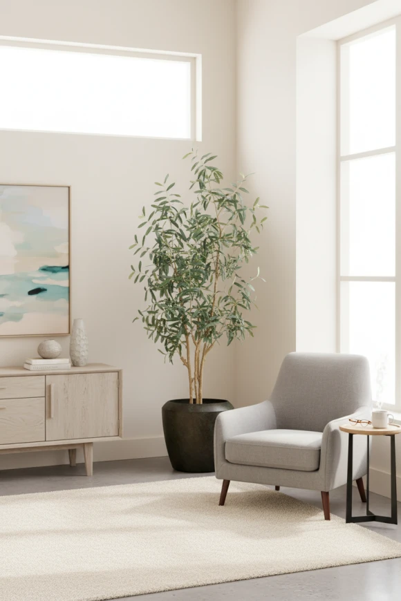 Image of Olive Tree in Earle Dumpy Pot - 210cm