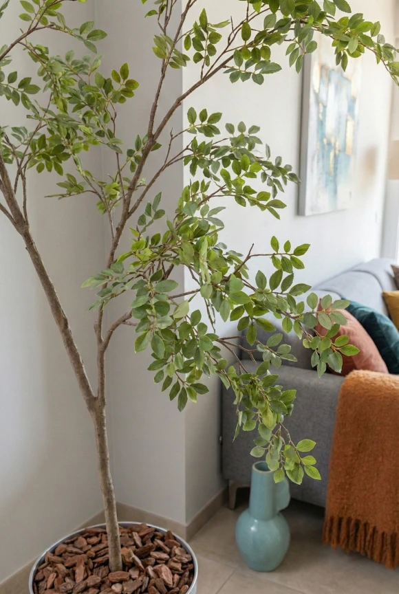 Elm Tree in Silver Buxley Pot - 240cm