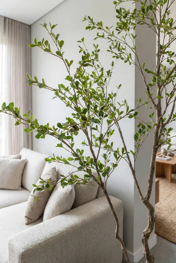 Bucida Tree in Charcoal Buxley Pot - 210cm