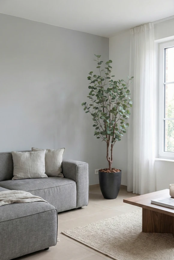 Eucalyptus Tree in Charcoal Buxley Pot - 180cm