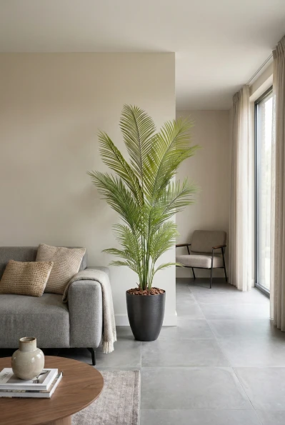 Areca Palm in Charcoal Buxley Pot - 170cm