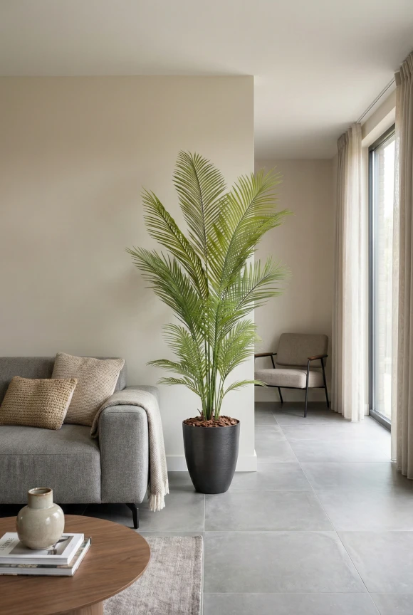 Areca Palm in Charcoal Buxley Pot - 170cm