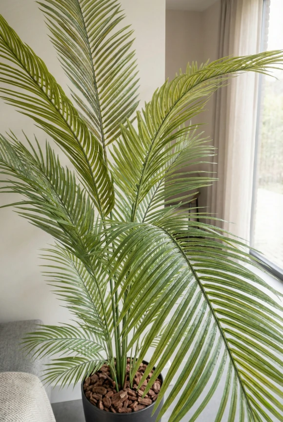 Areca Palm in Charcoal Buxley Pot - 170cm