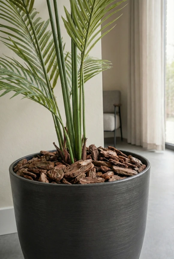 Areca Palm in Charcoal Buxley Pot - 170cm