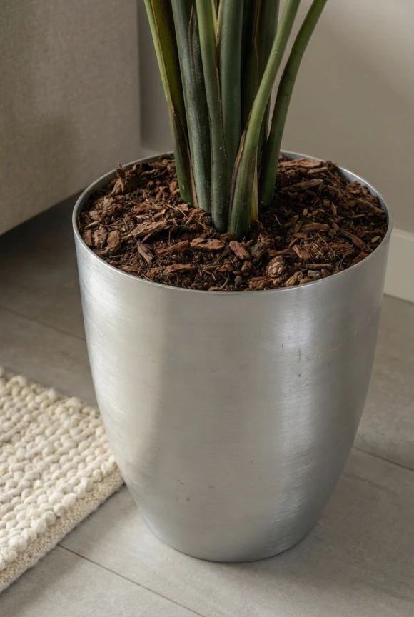 Artificial Bird of Paradise in Silver Buxley Pot - 180cm