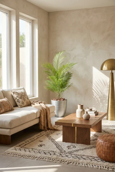 Artificial Areca Palm in Silver Buxley Pot - 120cm