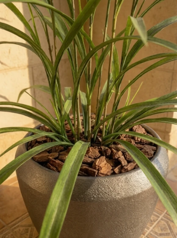 Outdoor Artificial Lavender Grass in Slate Earle Dumpy Pot - 110cm