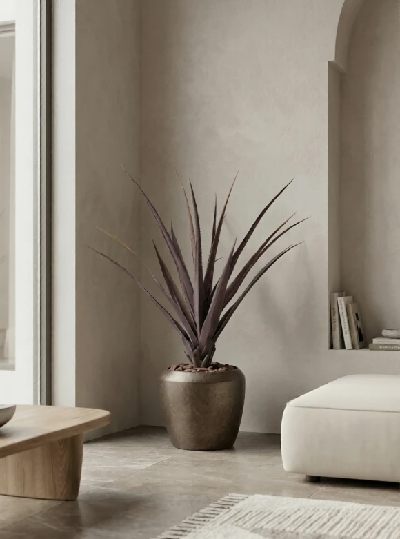 Artificial Screw Pine in Mocha Earle Dumpy Pot - 110cm