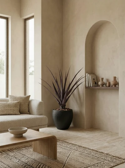 Artificial Screw Pine in Black Easington Pot - 110cm