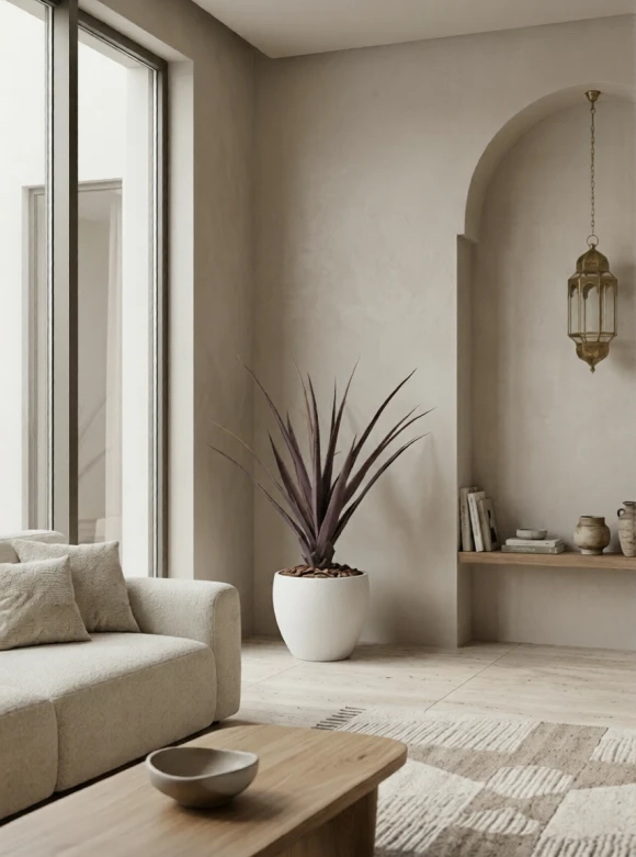 Artificial Screw Pine in White Easington Pot - 110cm