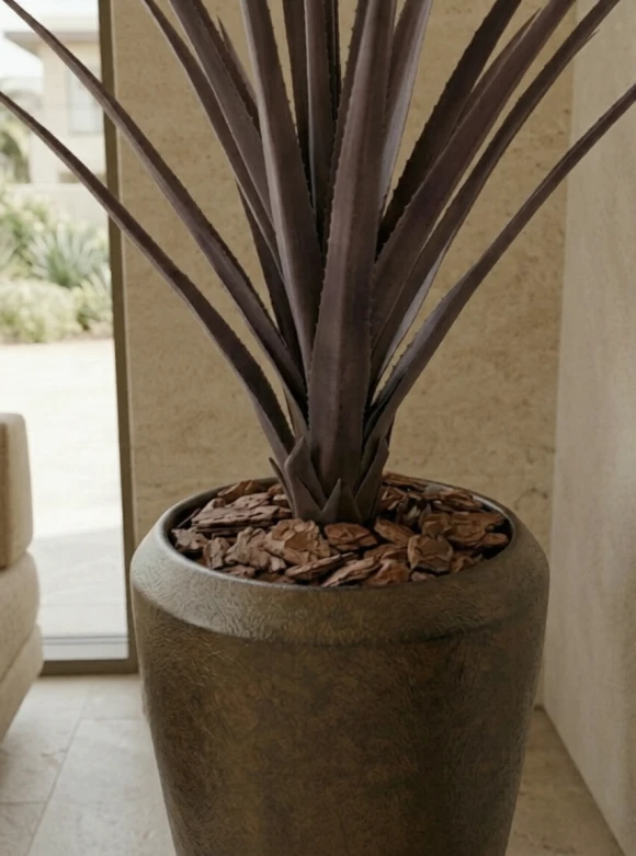 Artificial Screw Pine in Mocha Tall Earle Pot - 130cm