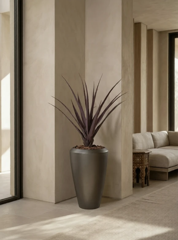 Artificial Screw Pine in Slate Tall Earle Pot - 130cm