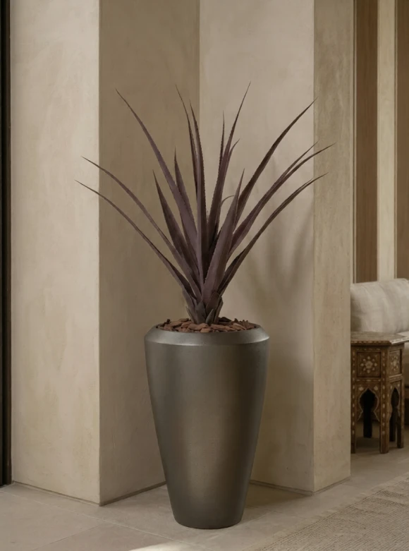 Artificial Screw Pine in Slate Tall Earle Pot - 130cm