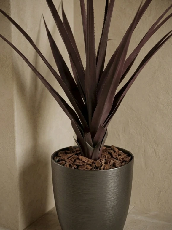 Artificial Screw Pine in Charcoal Buxley Pot - 110cm